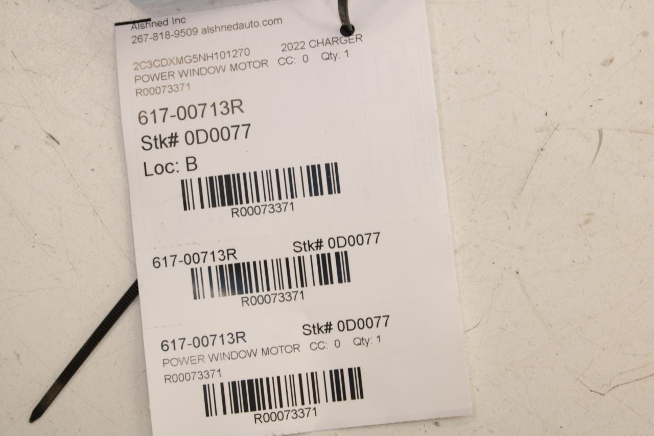 2011-2023 Dodge Charger GT AWD Front Right Door Power Window Motor 68143986AA - Alshned Auto Parts