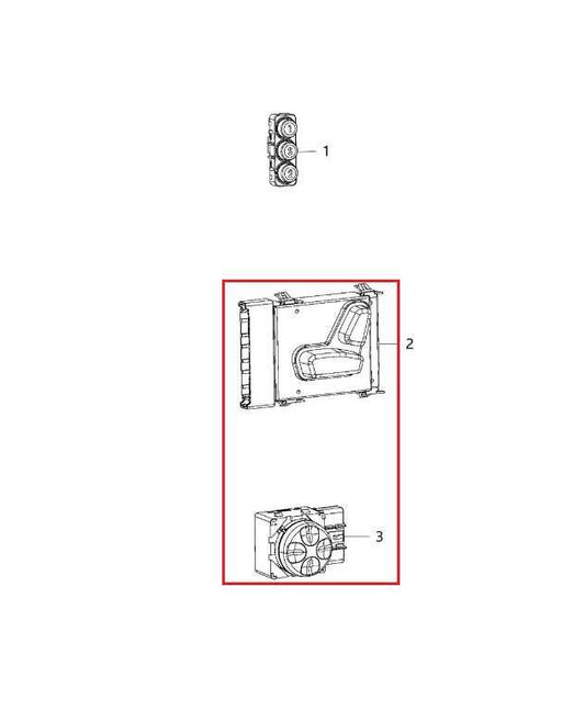 2014-23 Jeep Cherokee Limited Front Left Side Power Seat Switch 56049433AE *ReaD - Alshned Auto Parts