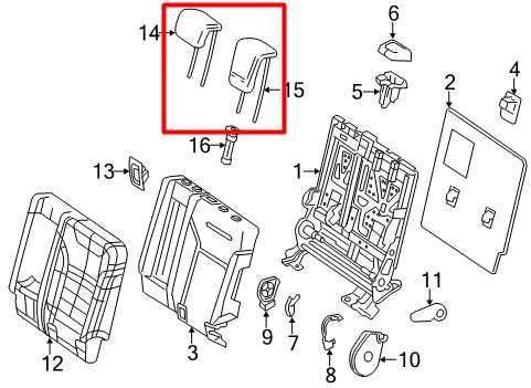2012-15 Mercedes-Benz ML350 Rear Seat RH and LH 2nd Row Center Headrest Set of 3 - Alshned Auto Parts