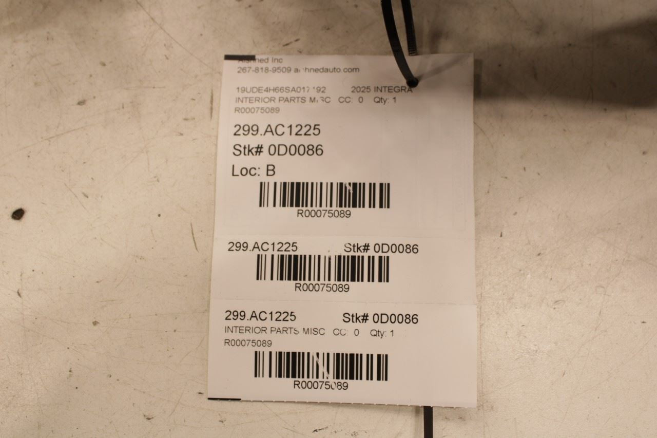 23-26 Acura Integra A-Spec Rear RH Side C-Pillar Upper Quarter Trim Assy *ReaD* - Alshned Auto Parts
