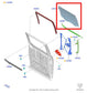 15-22 Ford F150 Limited 3.5L Rear Left Side Door Window Glass FL3Z-1625713-F OEM - Alshned Auto Parts