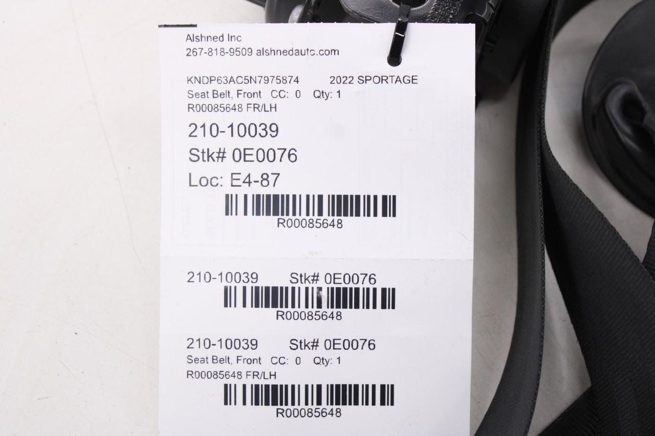 16-22 Kia Sportage Nightfall 2.4L FWD Front Driver Left Side Seat Belt Retractor9