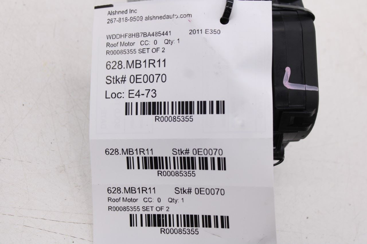 2010-2016 Mercedes-Benz E350 Luxury 4Matic Power Sliding Glass Sunroof Motor Set - Alshned Auto Parts