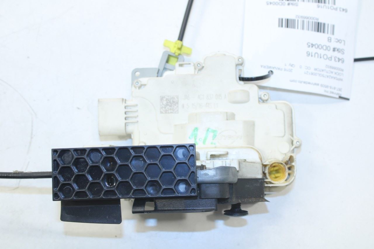 12-16 Porsche Panamera 4 Front Left Side Door Lock Latch Actuator 4G1-837-015-A - Alshned Auto Parts