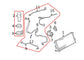 1997-04 Chevrolet Corvette 5.7L AC Conditioning Compressor Hoses Tubes Pipes Set - Alshned Auto Parts