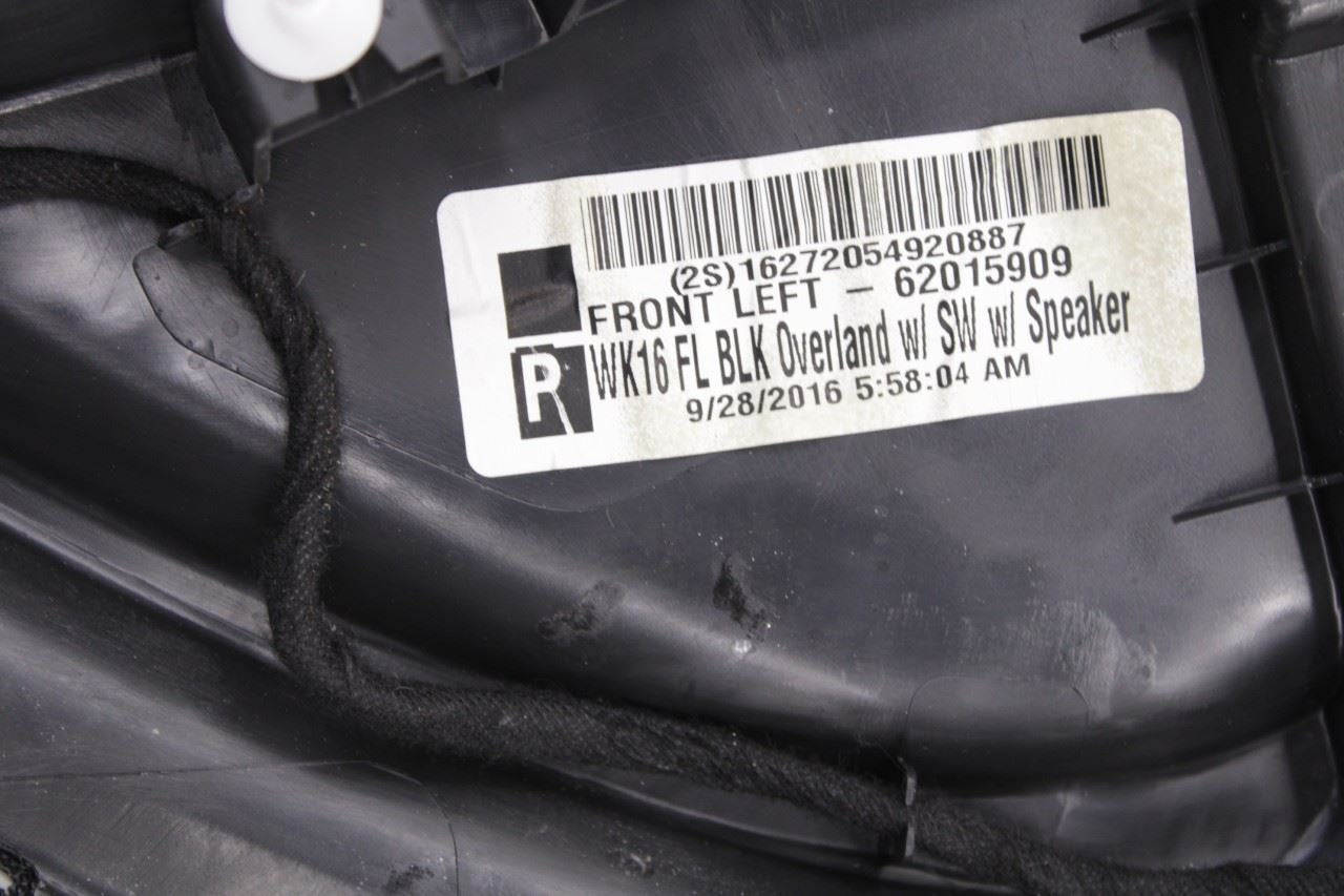 2015-18 Jeep Grand Cherokee Overland Front Left Side Door Trim Panel 6AA011X9AC - Alshned Auto Parts