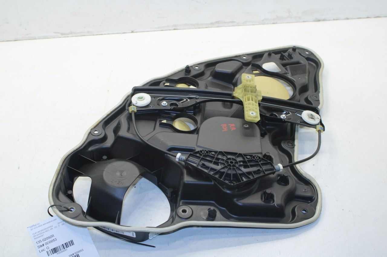 14-23 Jeep Cherokee 75th Anniversary Rear Right Door Window Regulator w/ Carrier - Alshned Auto Parts