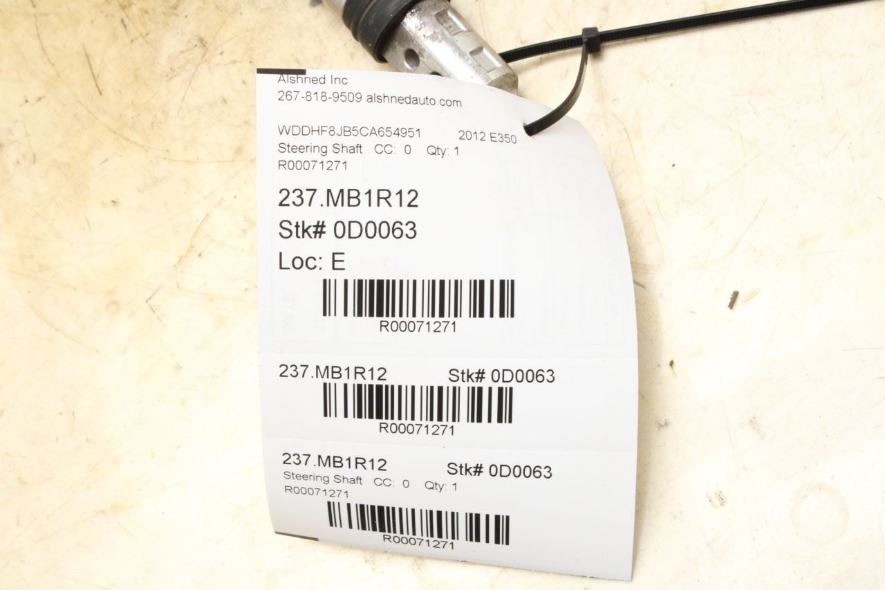 2010-2016 Mercedes-Benz E350 Sport 4Matic 3.5L AWD Steering Column Shaft Joint - Alshned Auto Parts