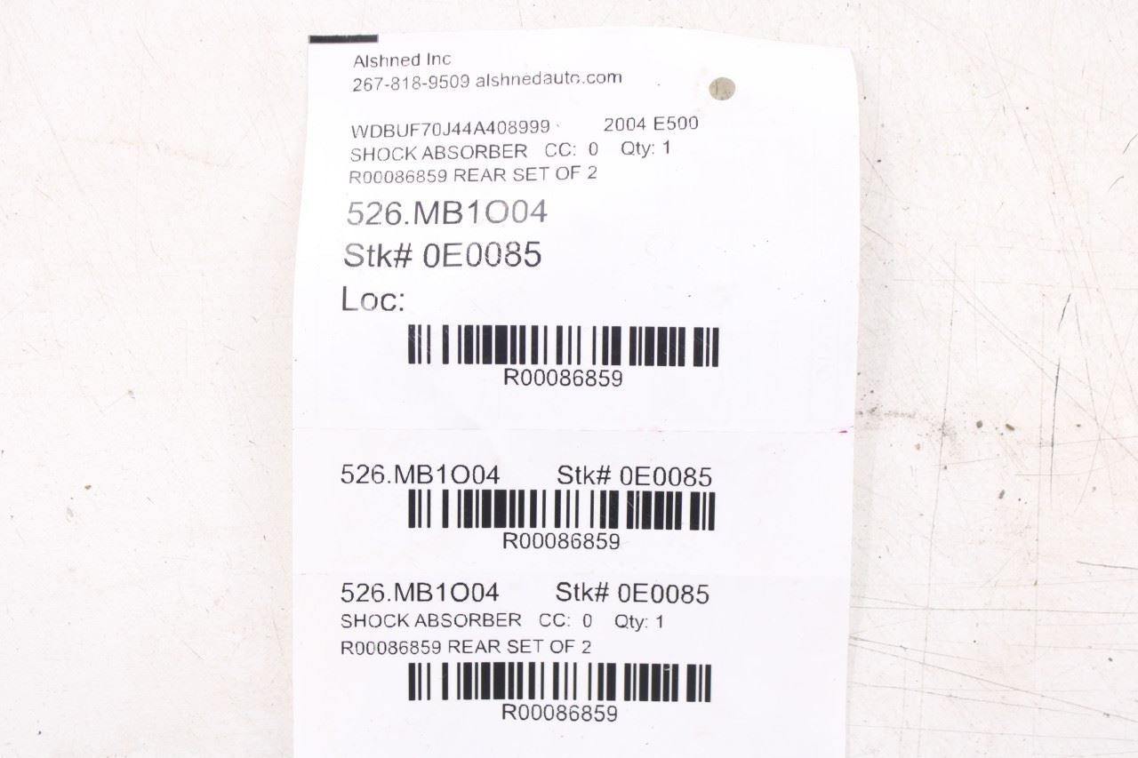 04-06 Mercedes-Benz E500 5.0L RWD Rear Right and Left Side Shock Strut Absorber12