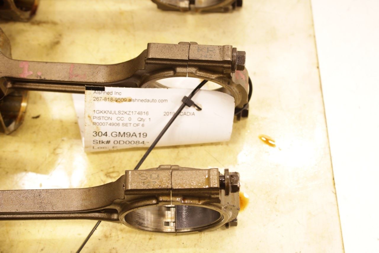 17-23 GMC Acadia SLT-1 3.6L Engine Piston with Connecting Rod Set of 6 12647161 - Alshned Auto Parts