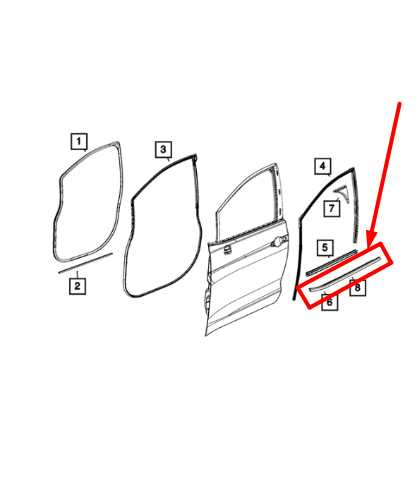 17-24 Chrysler Pacifica Front Right Door Window Outside Belt Molding 68188788AG - Alshned Auto Parts