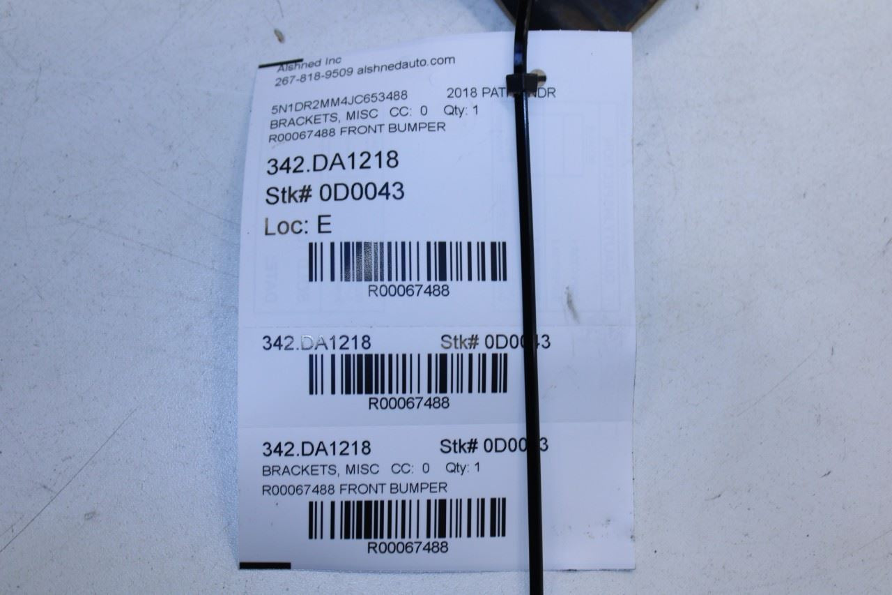 2013-20 Nissan Pathfinder SV 3.5L AWD Front Bumper Stay Retainer Support Bracket - Alshned Auto Parts