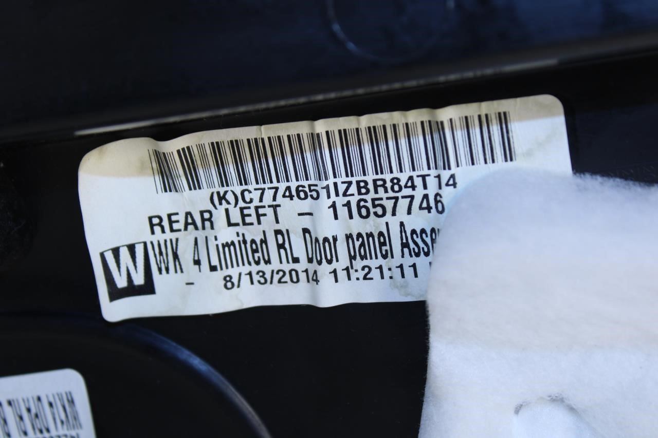 2014-2017 Jeep Grand Cherokee Limited Rear Left Door Trim Panel 5LL811X9AB OEM - Alshned Auto Parts