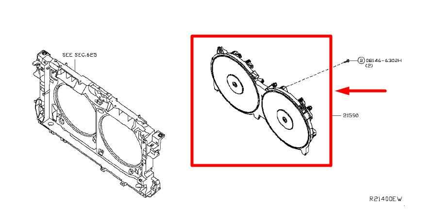 13-16 Nissan Altima S 2.5L Dual Radiator Cooling Fan Motor Assy 21481-3TB0A OEM - Alshned Auto Parts