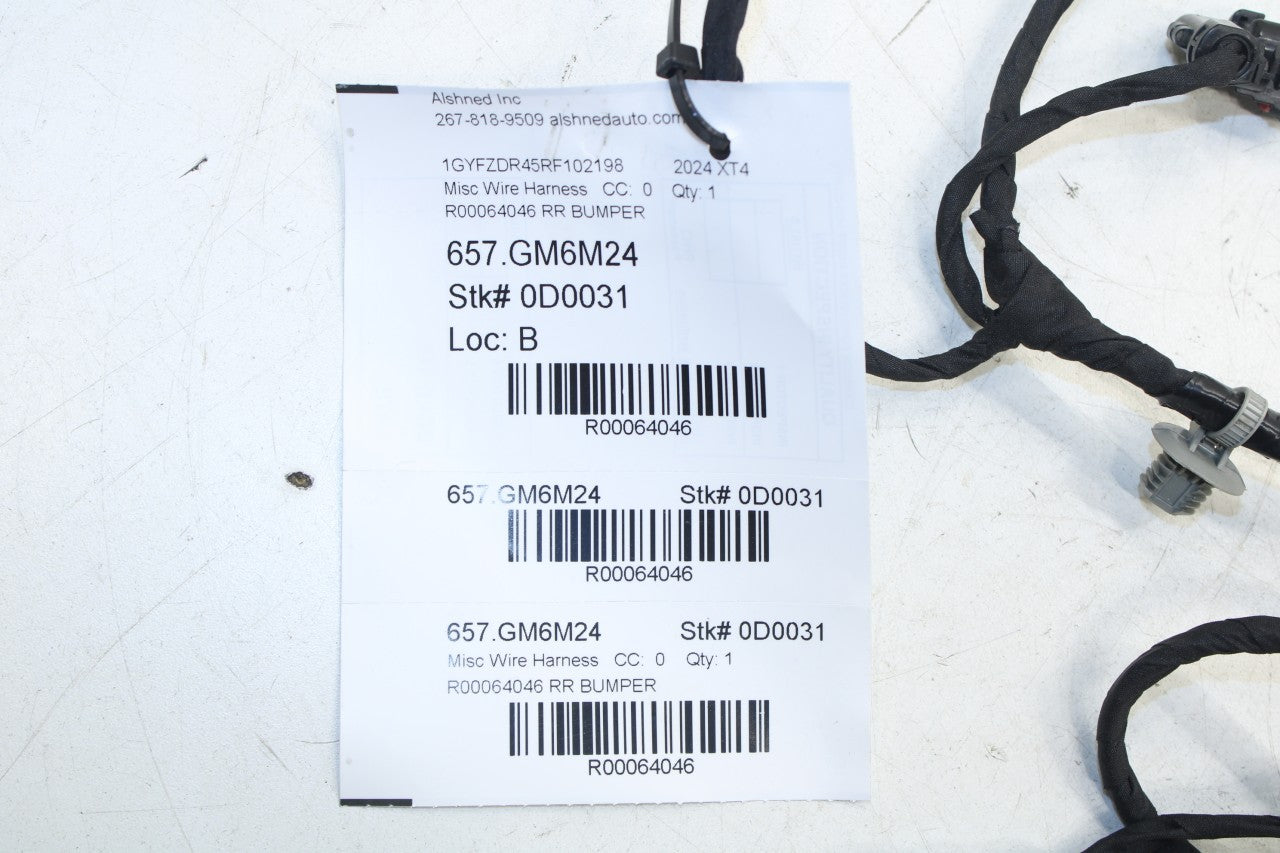24-25 Cadillac XT4 Premium Rear Bumper Object Alarm Sensor Wire Harness 42849921 - Alshned Auto Parts
