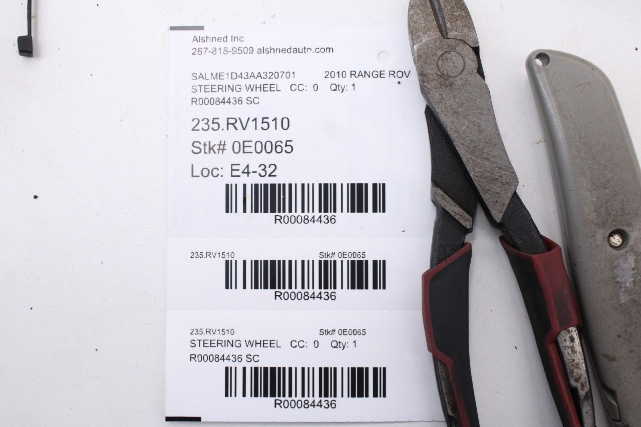 2010-12 Land Rover Range Rover HSE 5.0L Steering Wheel Leather AH42-3600-EC OEM12