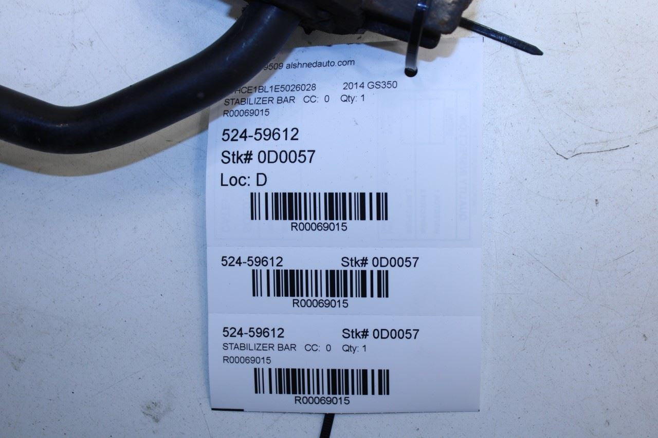 2013-2020 Lexus GS350 3.5L AWD Rear Stabilizer Sway Anti-Roll Bar 48805-30070 - Alshned Auto Parts
