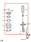 2019-21 Kia Forte LXS 2.0L FWD Front Right Side Suspension Shock Strut Absorber - Alshned Auto Parts