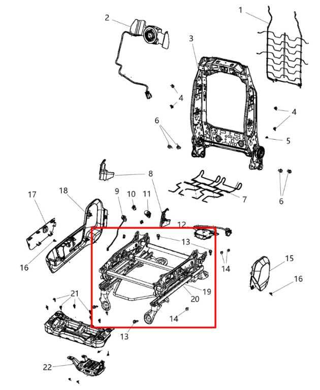 2011-18 Ram 2500 Tradesman Crew Cab 6.4L Front Right Side Seat Lower Track Frame - Alshned Auto Parts