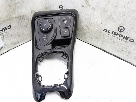 2017-21 Jeep Compass Console Shifter Bezel w Transfer Case Switch 6MW42DX8AA OEM - Alshned Auto Parts