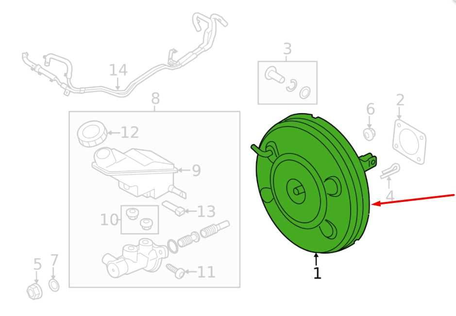 2021-2026 Hyundai Santa Fe 2.5L Power Brake Booster 58500-R5500 OEM1
