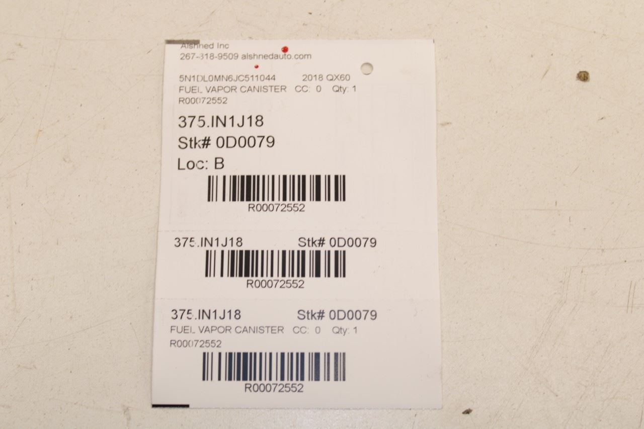 2014-2020 Infiniti QX60 3.5L Fuel Vapor Evaporator Emission Canister 14950-7Y00C - Alshned Auto Parts
