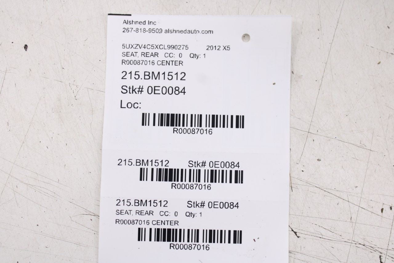 2007-2013 BMW X5 Xdrive35I Rear Center 2nd Row Seat Armrest w/ Cup Holder14