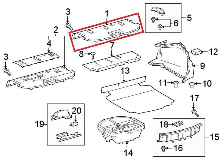 2020-2025 Toyota Corolla LE Rear Trunk Parcel Shelf Cargo Area Cover 64330-02F811