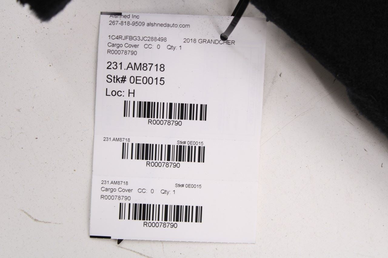 13-21 Jeep Grand Cherokee Limited RR Trunk Cargo Area Gap Hider Trim 5PL13DX9AC - Alshned Auto Parts