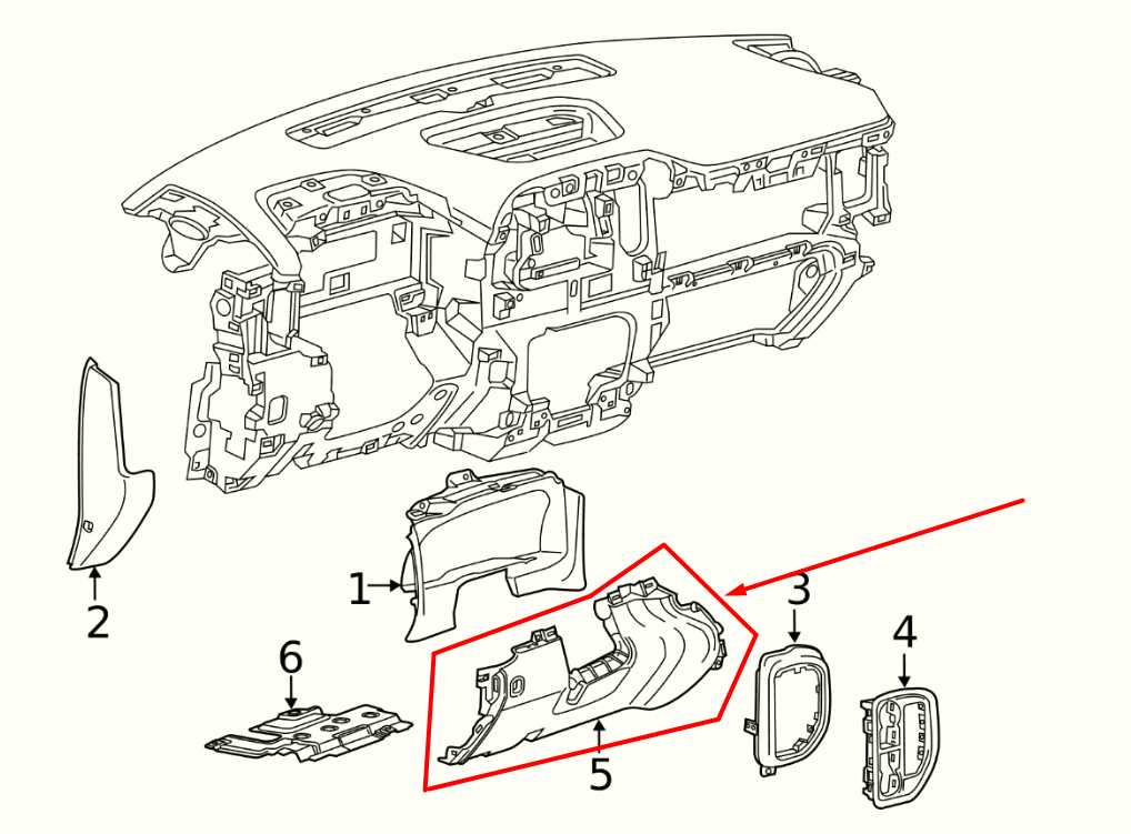 2019-2024 Chevrolet Silverado 1500 Front Left Lower Dash Knee Bolster 84487347 - Alshned Auto Parts