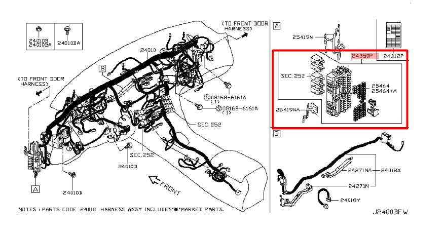 16-23 Infiniti Q50 Cabin Instrument Panel Fuse Relay Junction Block 24350-5CA0A - Alshned Auto Parts
