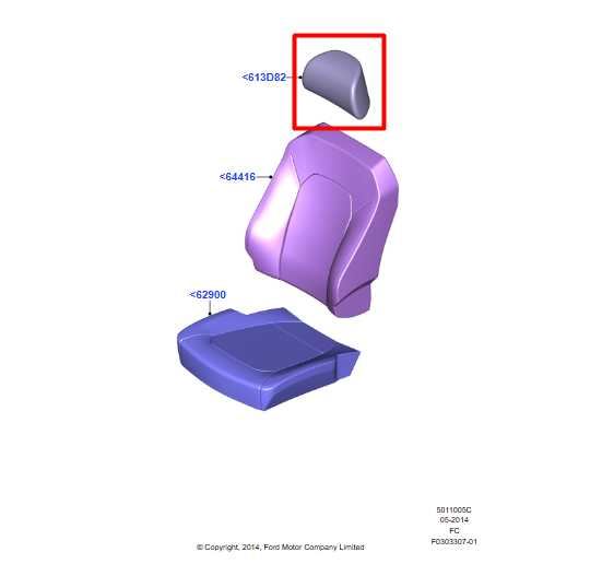 2015-2017 Ford F150 Platinum Front Left Side Seat Headrest FL3Z-25611A08-A OEM - Alshned Auto Parts