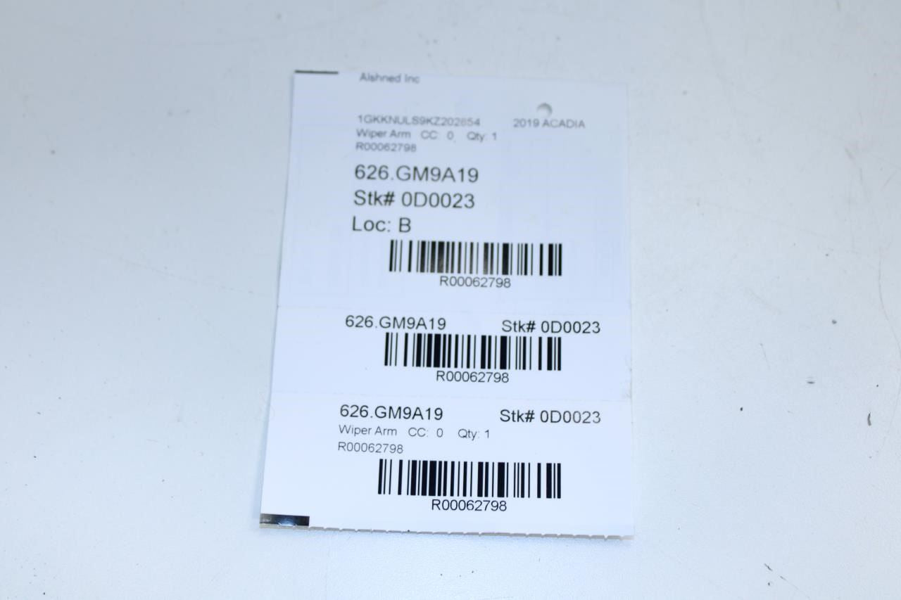 2017-2023 GMC Acadia SLT-1 FR Left and Right Windshield Wiper Arm 84934481 OEM - Alshned Auto Parts