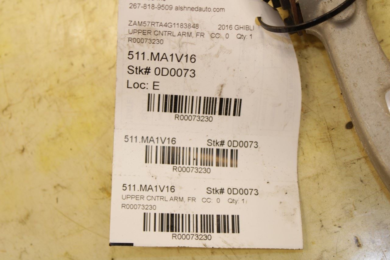 2014-2021 Maserati Ghibli S Q4 AWD Front Suspension Right Side Upper Control Arm - Alshned Auto Parts