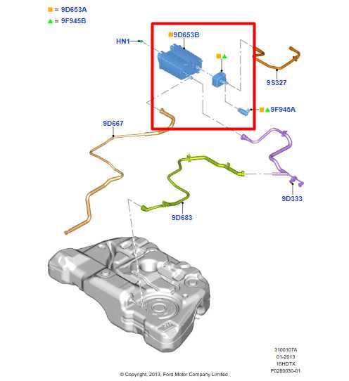 2013-15 Ford Fusion Se 1.5L Fuel Vapor Evaporator Emission Canister DG93-9E857-A - Alshned Auto Parts