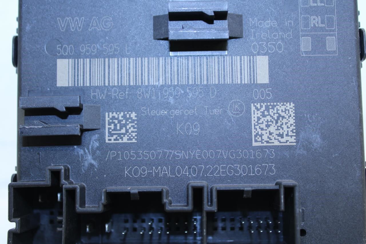 2018-2023 Audi Q3 S Line RR Right Passenger Side Door Control Module 8W1-959-595 - Alshned Auto Parts