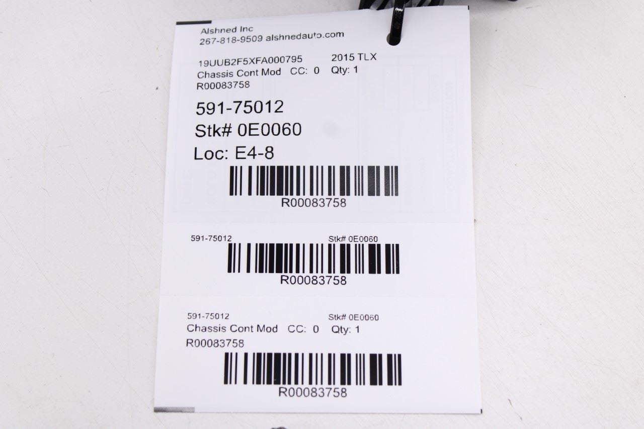 15-20 Acura TLX V6 Tech Electronic Parking Brake EPB Control Module 39920TZ3A0110