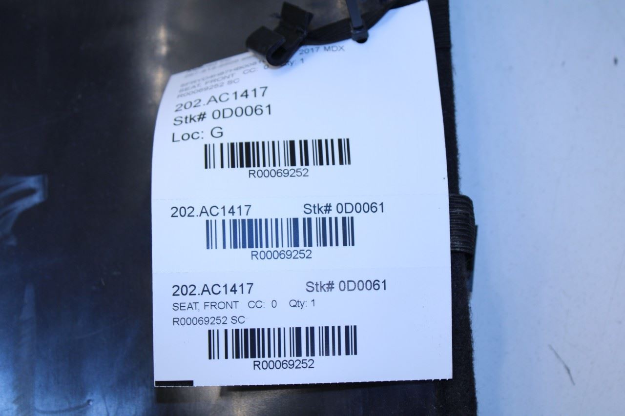 2014-20 Acura MDX Advance Front Driver Left Side Seat Back Panel 81129-TZ5-A61ZC - Alshned Auto Parts