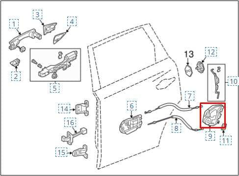 2014-20 Acura MDX Advance Rear Right Side Door Lock Latch Actuator 72610-TR3-A11 - Alshned Auto Parts