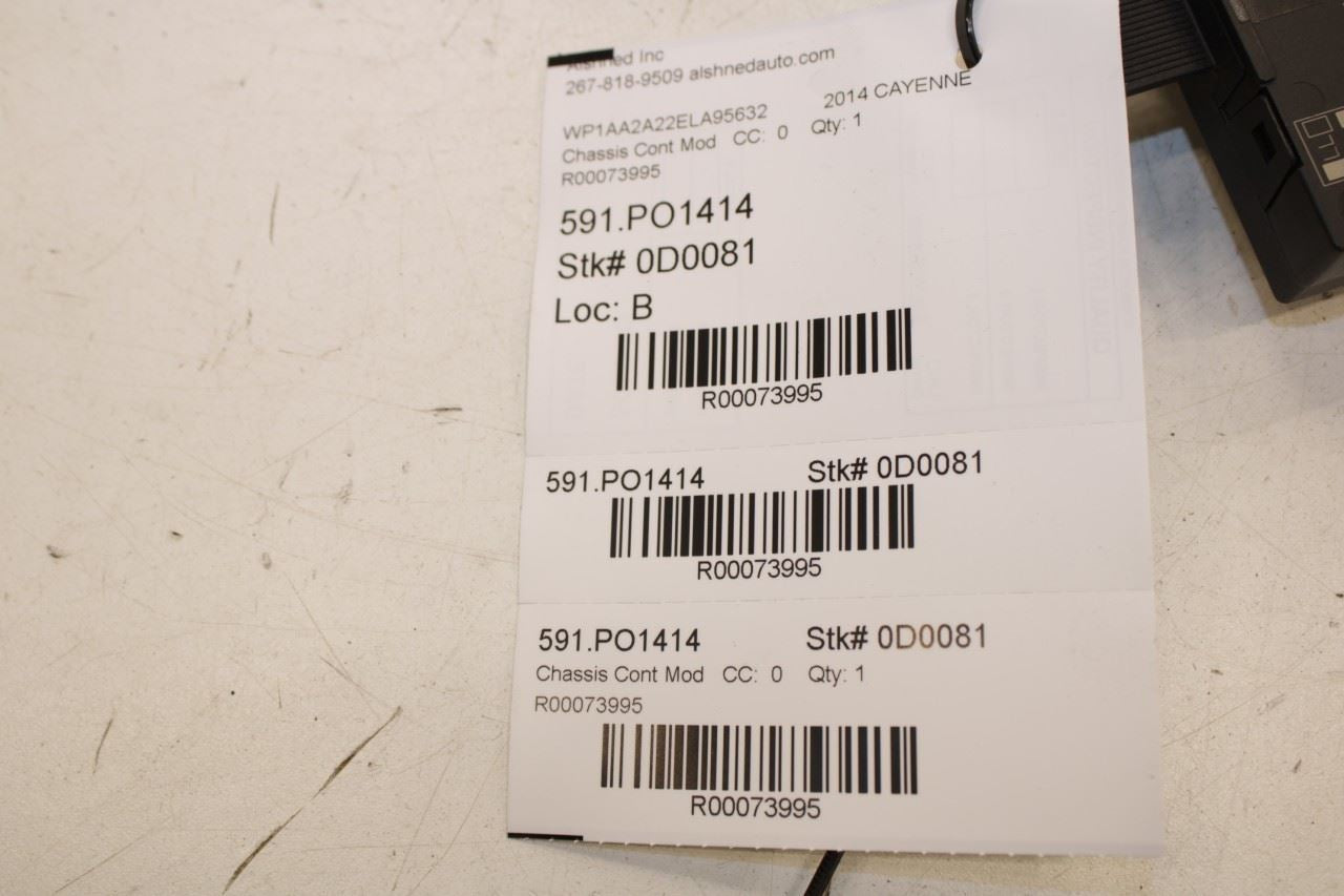 14-2018 Porsche Cayenne Platinum Front Left Side Door Control Module 4H0959793AC - Alshned Auto Parts