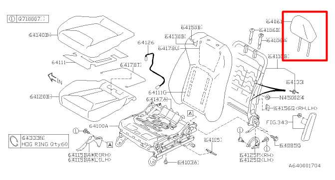 2017-2021 Subaru Impreza Front Right or Left Side Seat Headrest 64061FL00AVH OEM - Alshned Auto Parts