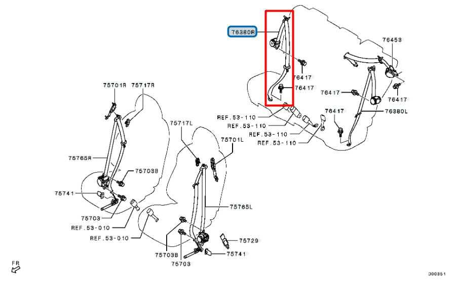 2022-25 Mitsubishi Eclipse Cross ES Rear Right Side 2nd Row Seat Belt Retractor - Alshned Auto Parts