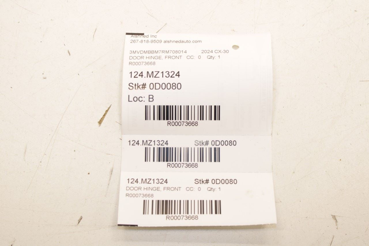 2024-25 Mazda CX-30 2.5 S Front Left Door Hinge Upper and Lower Pair BHAA-59-210 - Alshned Auto Parts