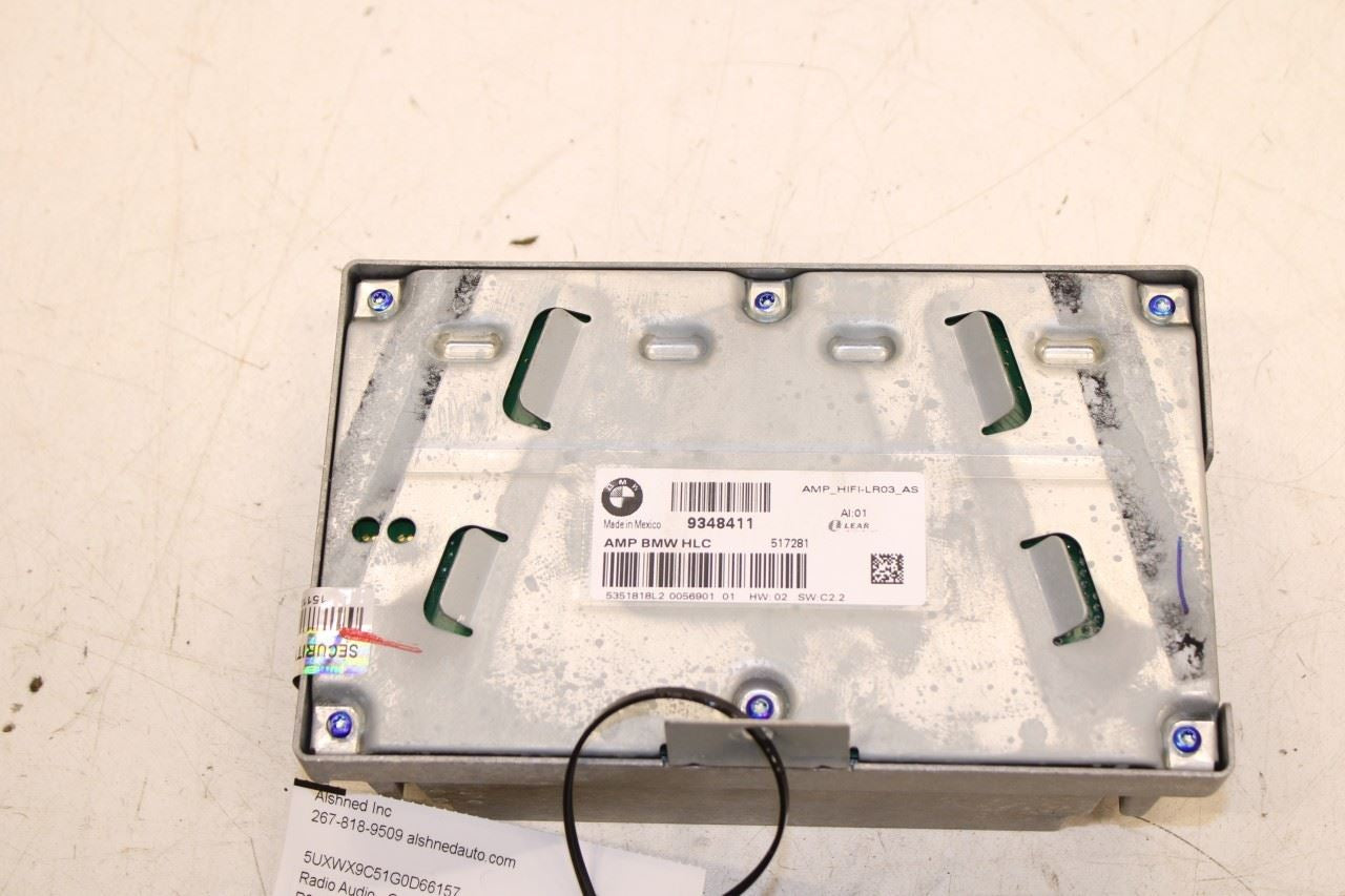 2011-2017 BMW X3 xDrive28i Hifi System Amplifier Amp 9348411 OEM - Alshned Auto Parts