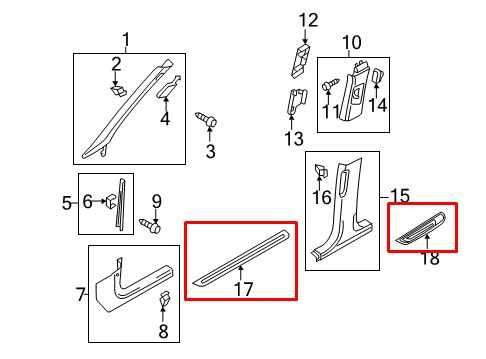 2010-16 Audi S4 Premium Plus FR and RR RH and LH Door Sill Scuff Kick Plate Trim - Alshned Auto Parts