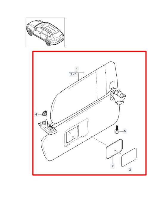 11-18 Porsche Cayenne Platinum Front Left Double Sun Visor w/ Illuminated Mirror - Alshned Auto Parts