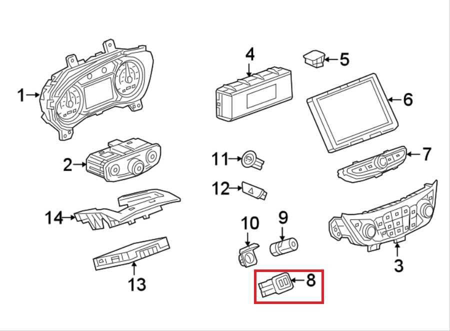 2018-2024 Chevrolet Equinox LT Dash Lower Interface Receptacle Module 135099421