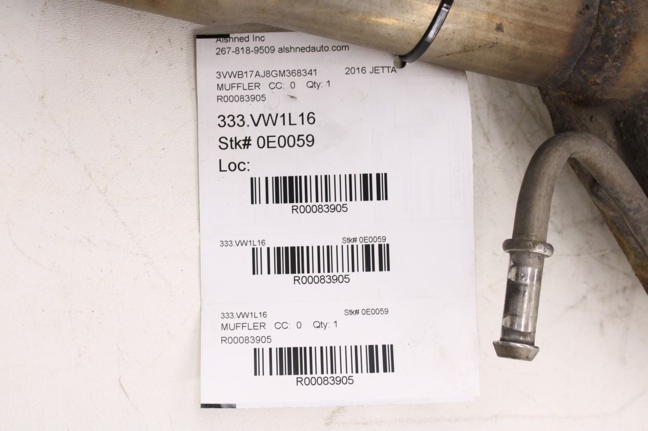 2014-2018 Volkswagen Jetta Sport 1.8L Rear Exhaust Muffler Tailpipes 5C6253609AL11