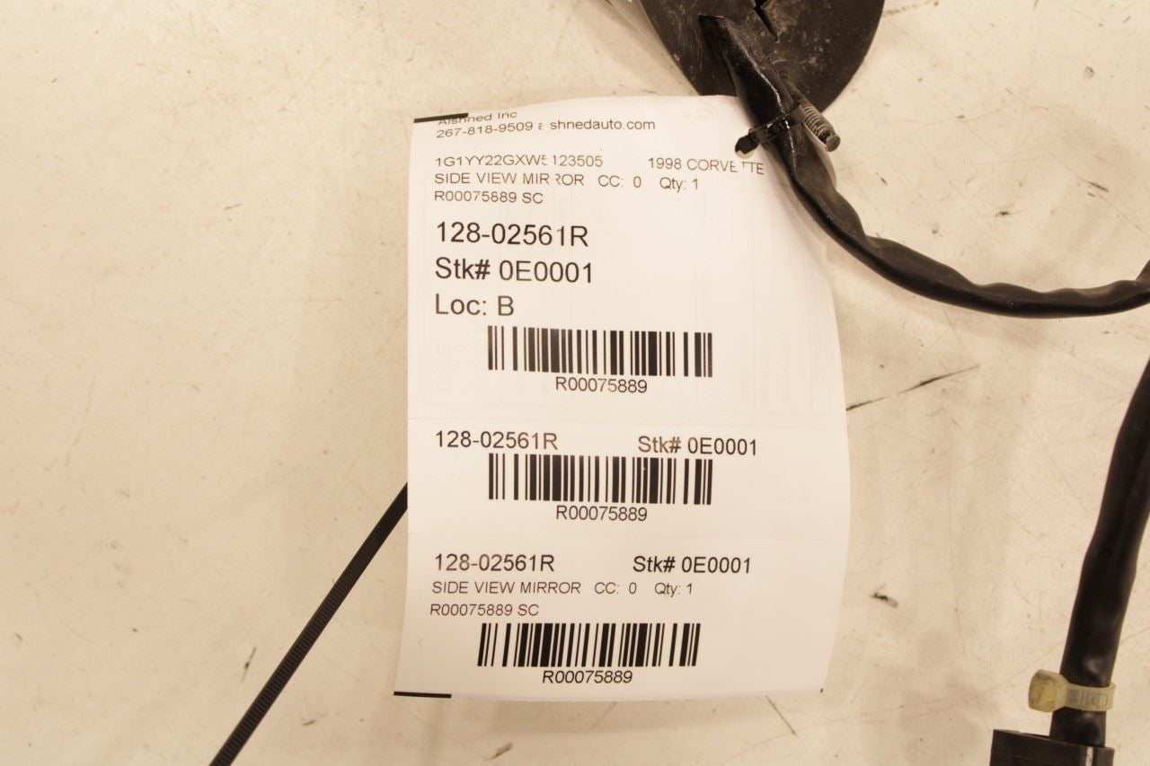 1997-2004 Chevrolet Corvette Passenger Right Side Rear View Mirror 10416056 OEM - Alshned Auto Parts