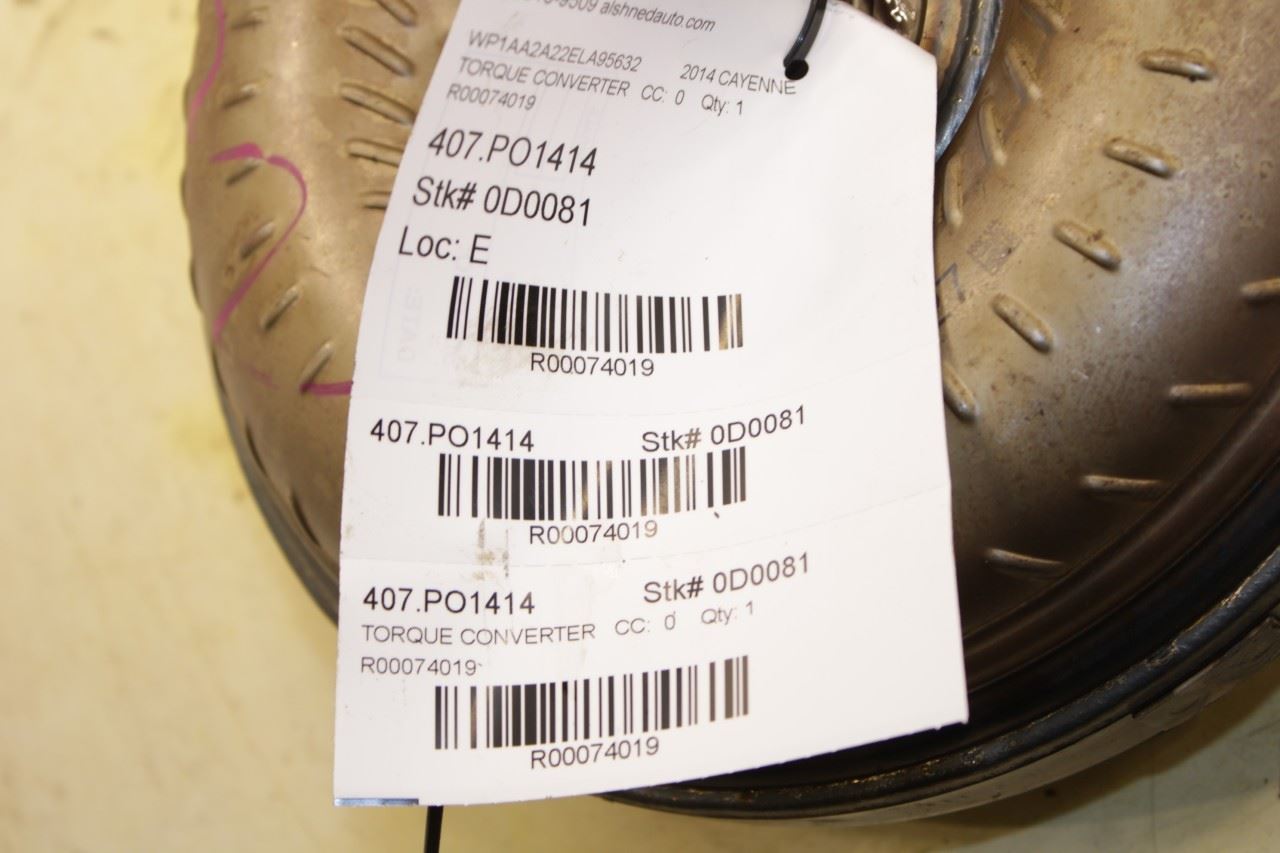 11-18 Porsche Cayenne Platinum 3.6L AWD Automatic Transmission Torque Converter - Alshned Auto Parts